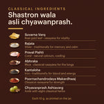 Classical ingredients in Vakai Chyawanprash: Suvarna Varq, Rajata, Praval Pishti, Abhraka, Kantaloha, Poornachandrodaya Makardhwaj and Chyavanprash Ashtavarg